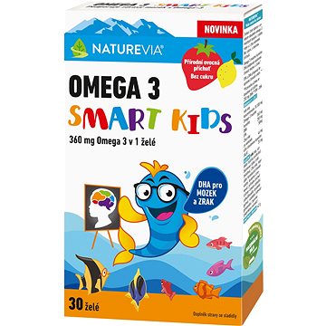 Naturevia Omega 3 Smart Kids 30 želé (8594187091187)