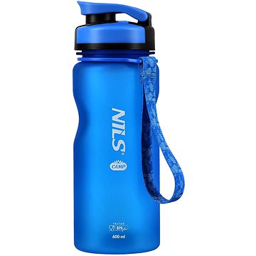NILS CAMP Tritanová láhev na pití NC1740 – modrá, 600 ml (15-02-037)