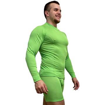 SPORT NANO triko s dlouhým rukávem - pánské L zelená (8596519091902)