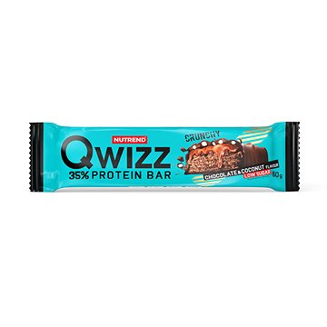 Nutrend QWIZZ Protein Bar 60 g, čokoláda+kokos (VM-064-60-ČKO)