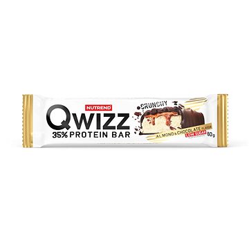 Nutrend QWIZZ Protein Bar 60 g, mandle+čokoláda (VM-064-60-MLČ)