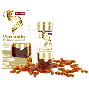 Nutrend Curcumin + Bioperine + Vitamin D, 60 Kapslí (VR-081-60-XX)