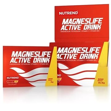 Nutrend Magneslife Active Drink, 10x15 g, citron (8594014867664)