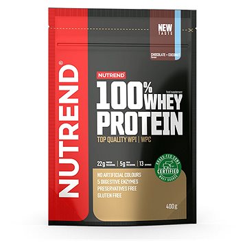 Nutrend 100% Whey Protein 400 g, čokoláda+kokos (8594014869484)
