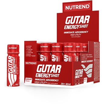 Nutrend Gutar Energy Shot 20x60 ml, natural (8594073175311)