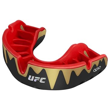 OPRO Platinum UFC, černá/červená/zlaté zuby (102519001)
