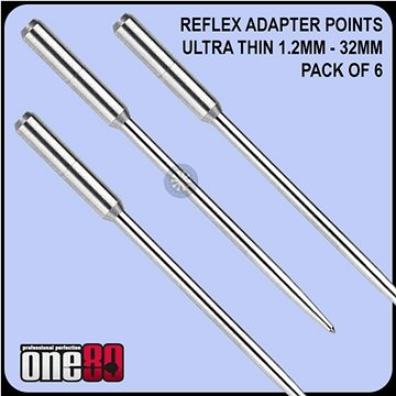 Hroty na šipky ONE80 steel Re-Flex Point s adapterem do standardních šipek (16591)