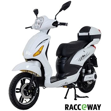 Racceway E-Moped, 20Ah, bílý-lesklý (4891223129342)