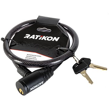 Ratikon  - RATIKON LOCK špirálový 80 cm/12 mm, čierny