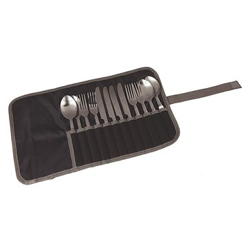 Regatta 4Prsn Cutlery Set Black/Sealgr (5020436334826)