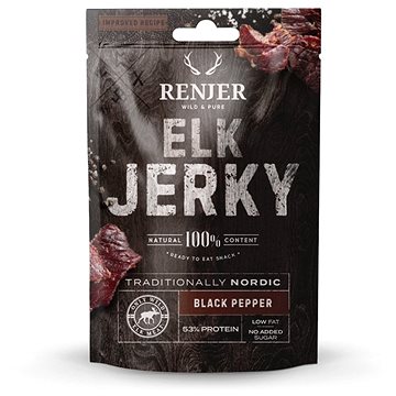 Renjer Modern Nordic Elk (Losi) Jerky Black Pepper 25 g (7350095861011)