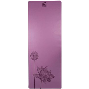 Sharp Shape PU Yoga mat Flower dark purple (2496847713674)