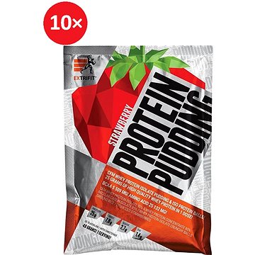 Extrifit Protein Pudding 10 x 40 g strawberry (8594181604079)