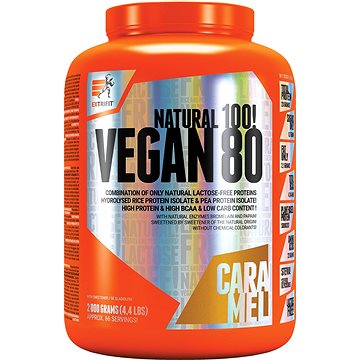 Extrifit Vegan 80 Multiprotein, 2000g, karamel (8594181603287)