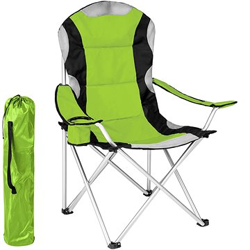 Kempingová židle polstrovaná zelená (401051)