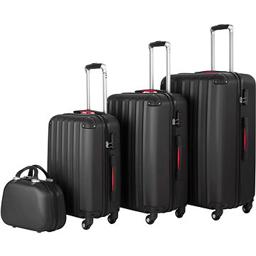 Cestovní kufry Pucci sada 4 ks černá (403412)