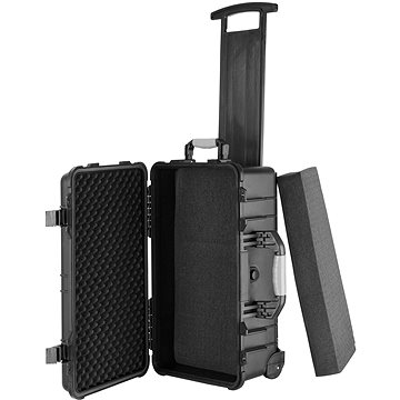 Přepravní kufr s teleskopickou rukojetí černý (403593)