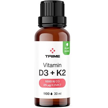 Vitamín D3 & K2, 1000 IU D3 / 25µg K2-MK7 1000 kapek (8594204940030)