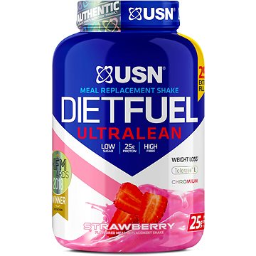 USN Diet Fuel Ultralean, 1000g, jahoda (6009644650347)