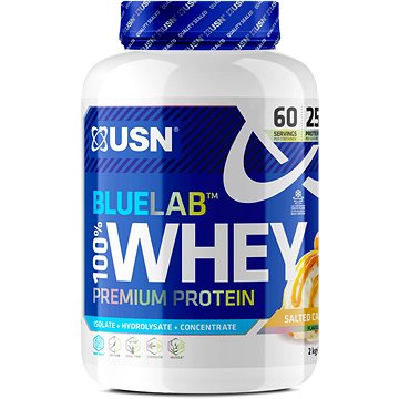 USN BlueLab 100% Whey Premium Protein, 2000g, slaný karamel (6009544942368)