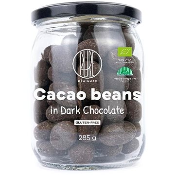 Kakaové boby v hořké čokoládě bio, 285 g (42501)