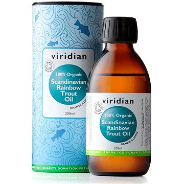 Viridian Scandinavian Rainbow Trout Oil 200ml Organic (5060003595809)
