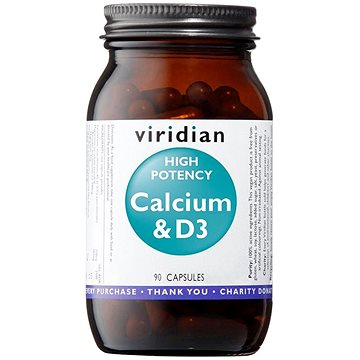 Viridian High Potency Calcium & D3 90 kapslí (5060003593102)
