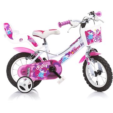 Dino bikes 12" bílo růžová (05-CSK5126-BF)