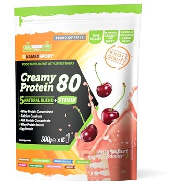 Namedsport Creamy Protein 80 Cherry Yoghurt - 500G, Proteinový Nápoj (1FO-POW-CR-01)
