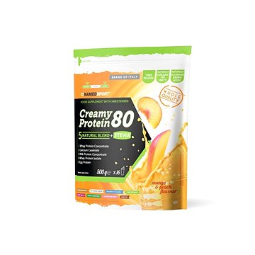 Namedsport Creamy Protein 80 Mango Peach - 500G, Proteinový Nápoj (1FO-POW-CR-02)