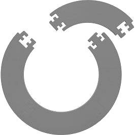 Designa Surround - kruh kolem terče - Jigsaw - Grey (294040)