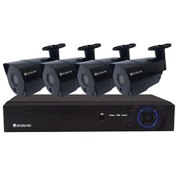 Kamerový systém Securia Pro IP 3MPx NVR4CHV3-B, bez disku (2045)