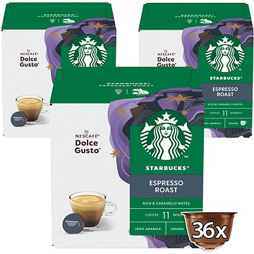 Starbucks by Nescafé Dolce Gusto Espresso Roast, 3 balení (12401257)