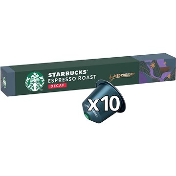 STARBUCKS® Espresso Roast Decaf by NESPRESSO® Dark Roast Kávové kapsle, 10 kapslí v balení, 57g (6200397)
