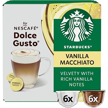 STARBUCKS® Madagaskar Vanilla Latte Macchiato by NESCAFE® DOLCE GUSTO® Kávové kapsle, 6+6 kapslí v b (12472760)