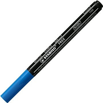 STABILO FREE Acrylic T100 1 - 2 mm, tmavě modrý (4006381575850)