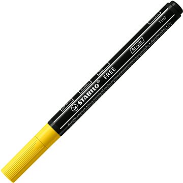 STABILO FREE Acrylic T100 1 - 2 mm, žlutý (4006381575430)