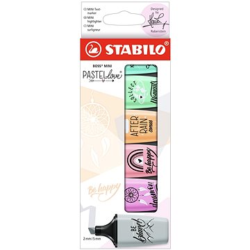 STABILO BOSS MINI Pastellove 2.0 - balení 6 ks (4006381577007)