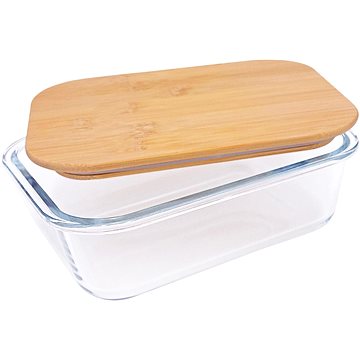 Steuber Skleněná nádoba na skladování potravin s bambusovým víkem 370 ml (4016002067619)