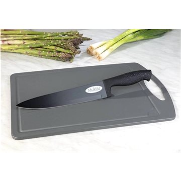 STEUBER Krájecí deska s nožem Chef černá 36 x 25 cm (4016002068463)