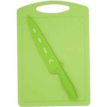 STEUBER Krájecí deska s nožem Chef zelená 36 x 25 cm (4016002068487)