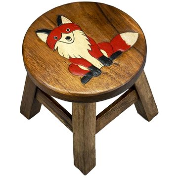 Dřevěná dětská stolička - LIŠKA (757132884618)