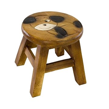 Dřevěná dětská stolička - MRKACÍ PEJSEK (757132884656)