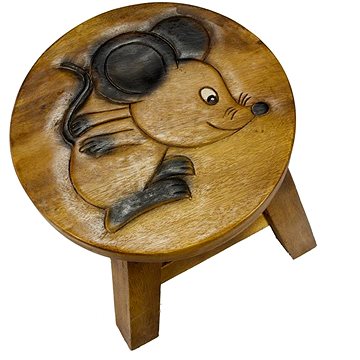 Dřevěná dětská stolička - MYŠKA (757132884663)