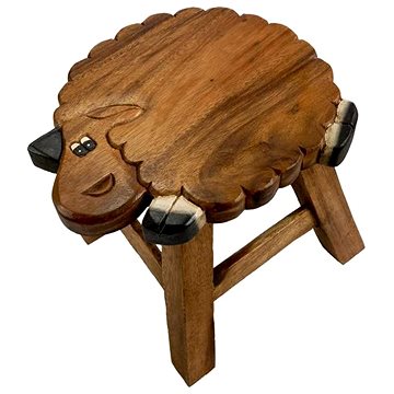 Dřevěná dětská stolička - OVEČKA (757132884670)