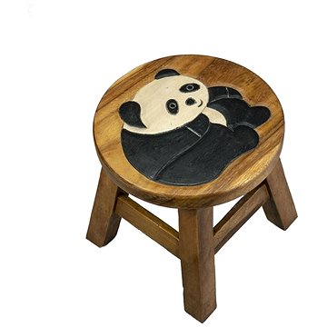 Dřevěná dětská stolička - PANDA (757132884700)