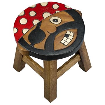 Dřevěná dětská stolička - PIRÁT (757132884762)