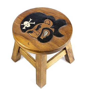 Dřevěná dětská stolička - PIRÁT JACK (757132884779)