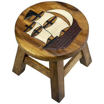 Dřevěná dětská stolička - PLACHETNICE (757132884786)