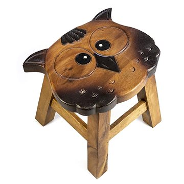 Dřevěná dětská stolička - SOVA SÝČEK (757132884861)